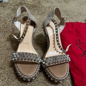Christian Louboutin Wedge Spike Heel Sz 39